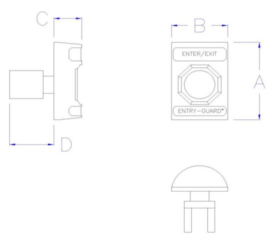 ETG-RE-F Entry-Guard™ Access Control Switch Flush Mount